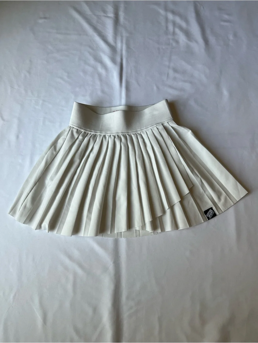 Justice Girls White Pleated Skort Size Small 7/8